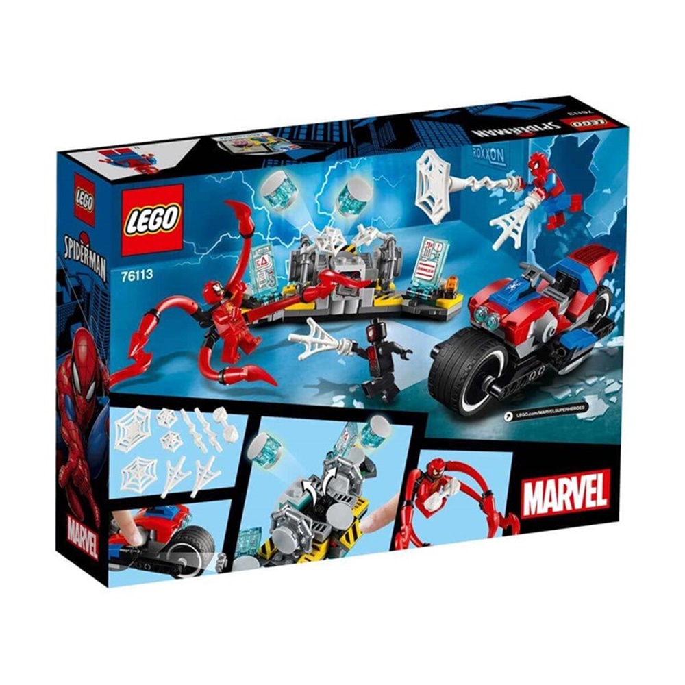 LEGO MARVEL SPIDERMAN MOTOSIKLETLI KURTARMA 76113 Toystop 76113