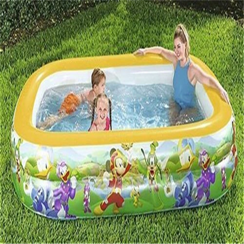 BESTWAY 262X175X51 CM MICKEY MOUSE DIKDORTGEN HAVUZ 91008 Toystop 91008
