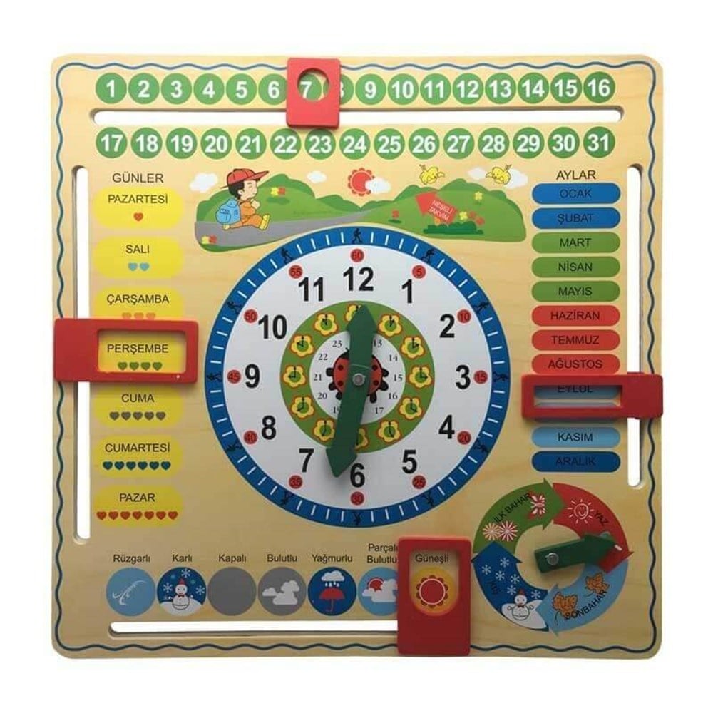 BUBU AHSAP TAKVIM VE SAAT Toystop A000004