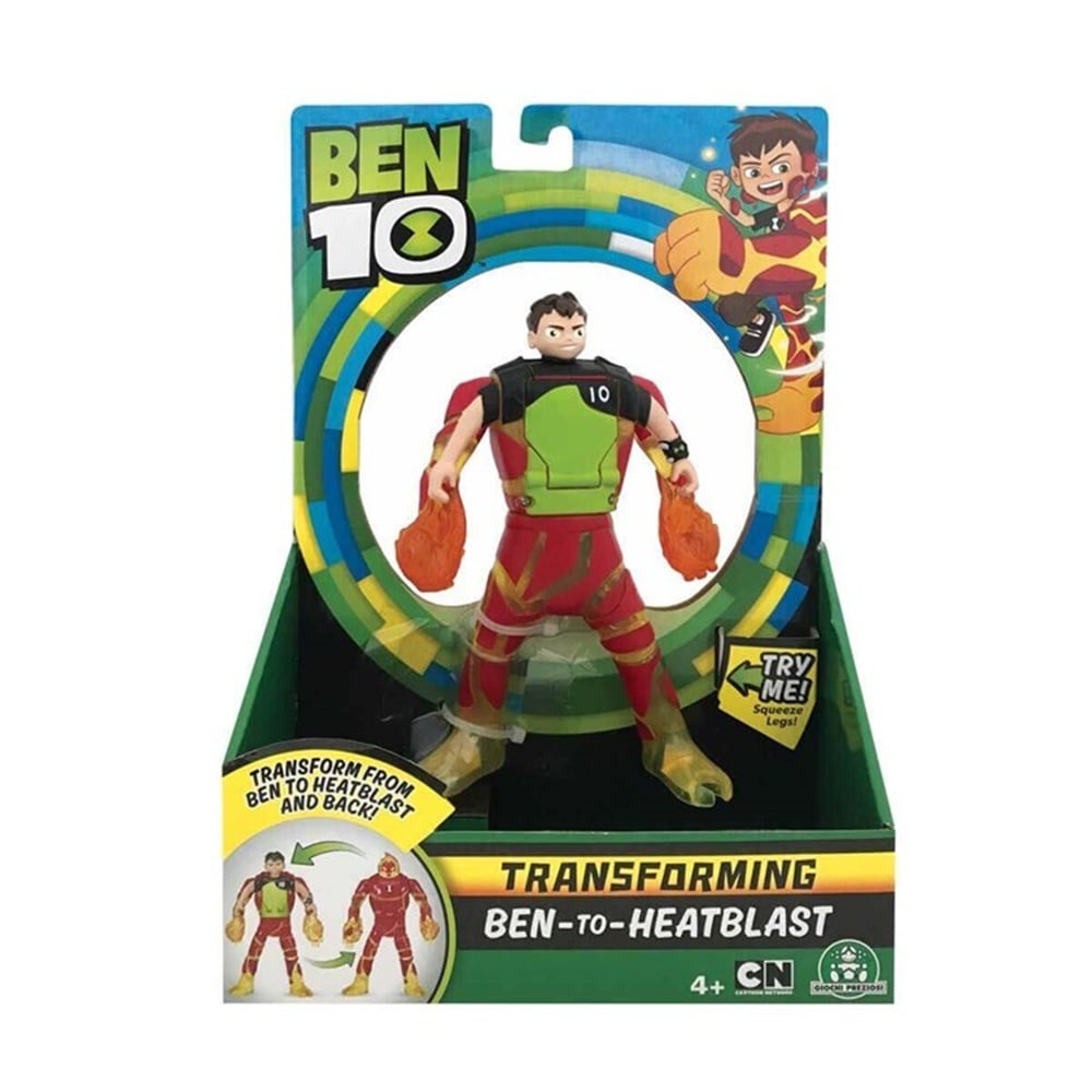 BEN 10 DONUSEN DELUKS FIGUR BEN TO HEATBLAST BEN29000-BEN29003 Toystop BEN29003