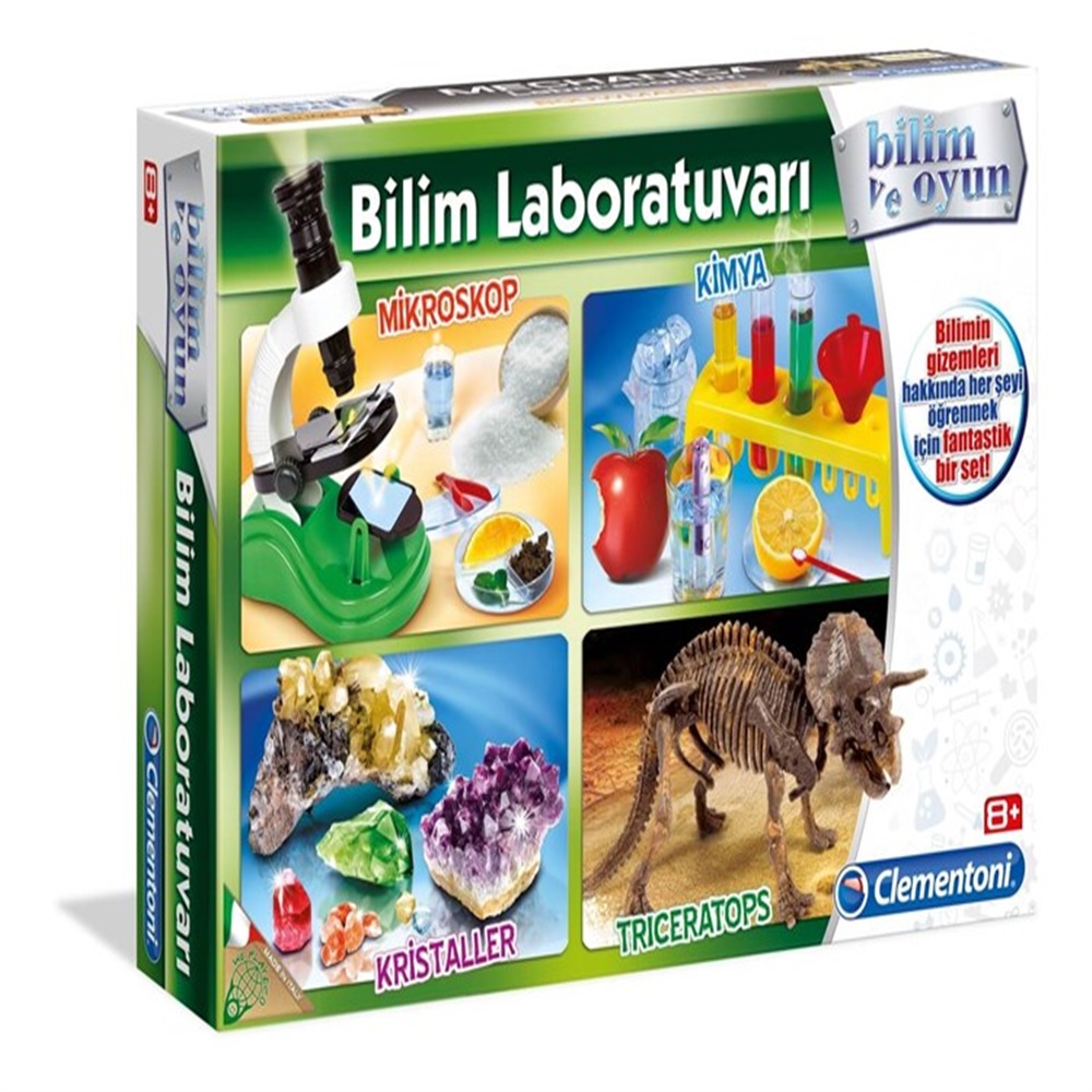 CLEMENTONI BILIM LAB. KIMYA MIKROSKOP KRISTALLER TR Toystop CLM 64550
