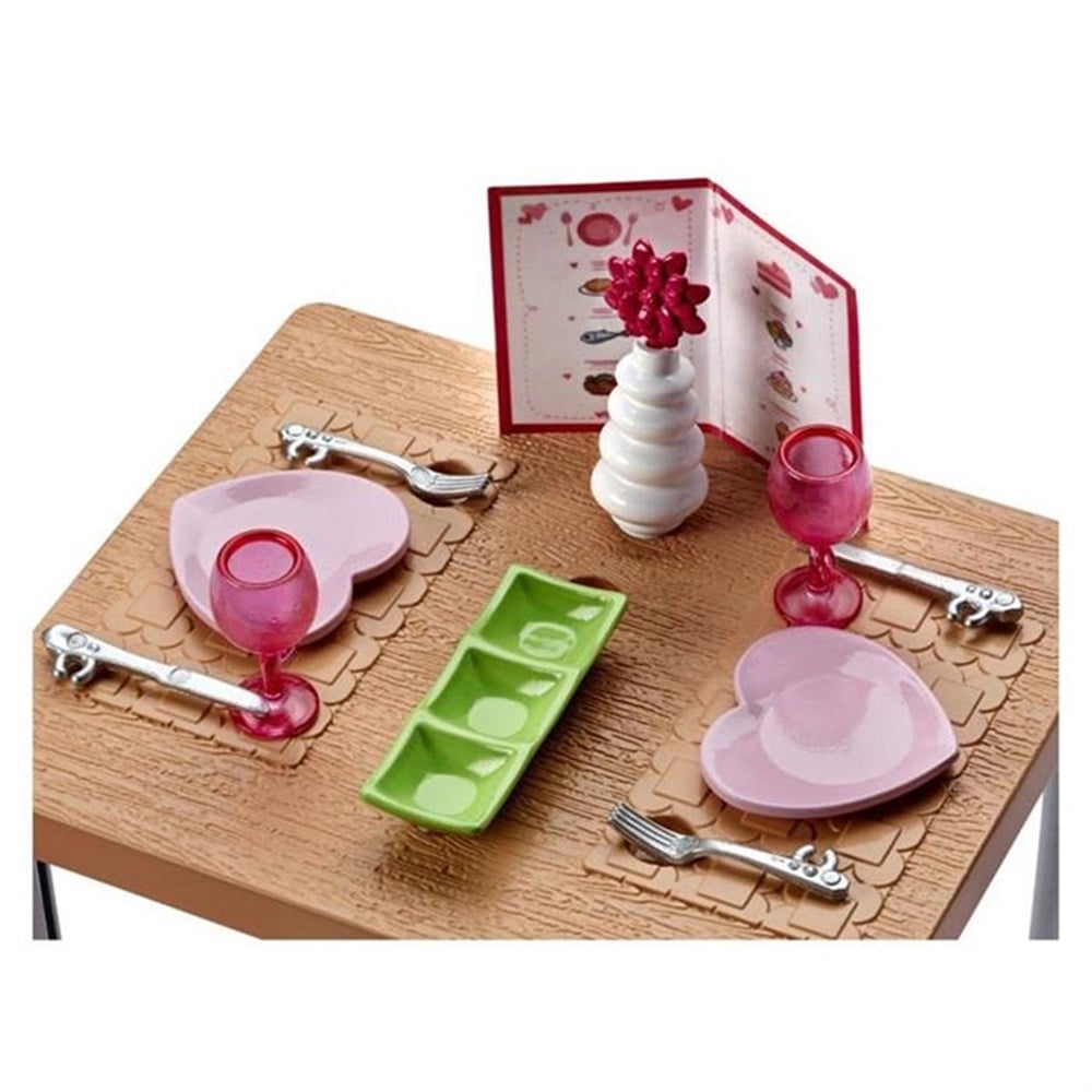 BARBIE EV ICI DEKORASYONU YEMEK MASASI OYUN SETI Toystop DVX45