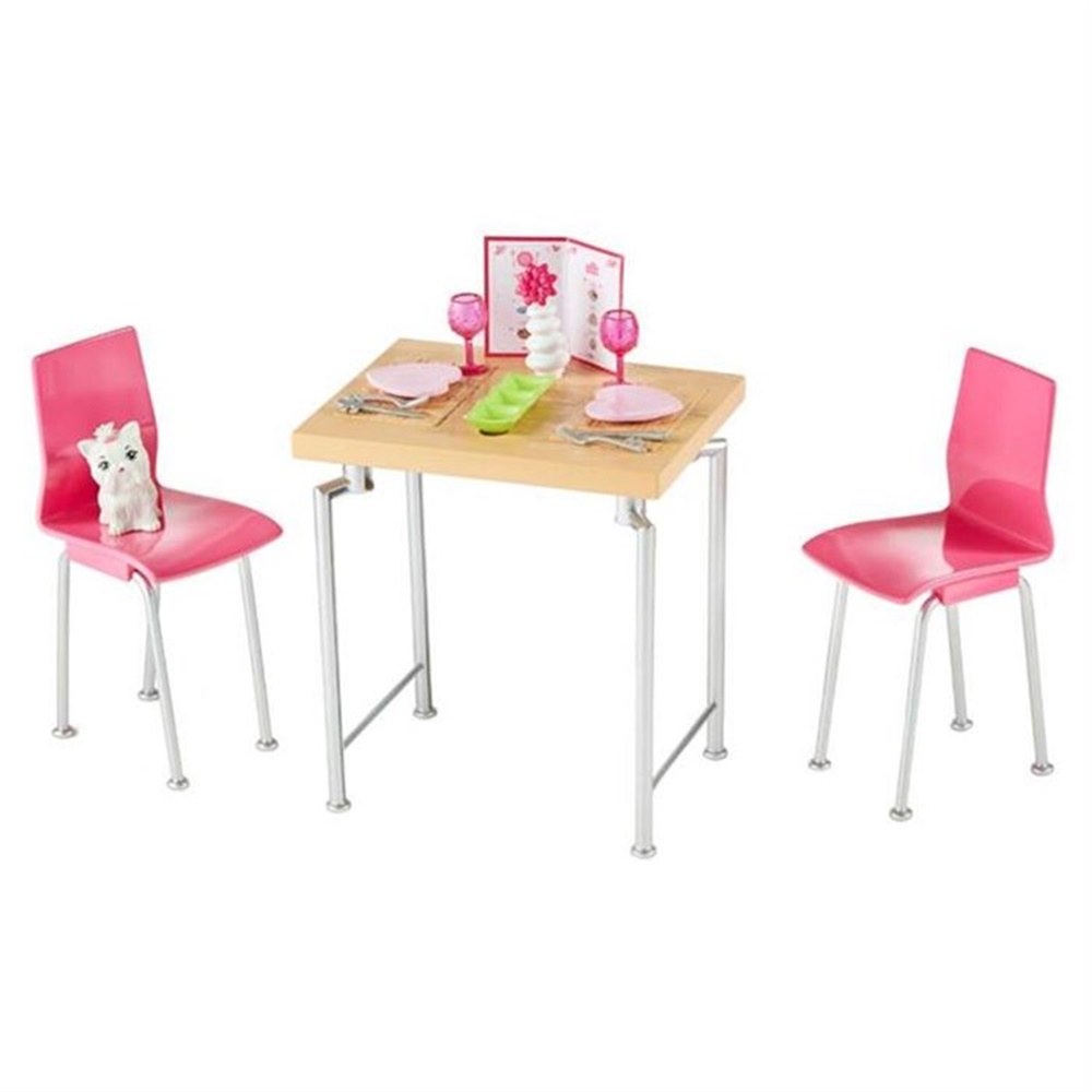 BARBIE EV ICI DEKORASYONU YEMEK MASASI OYUN SETI Toystop DVX45