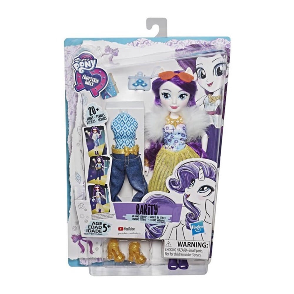 MY LITTLE PONY EQUESTRIA RARITY GIRLS MODA SETI E1931- E2267 Toystop E2267