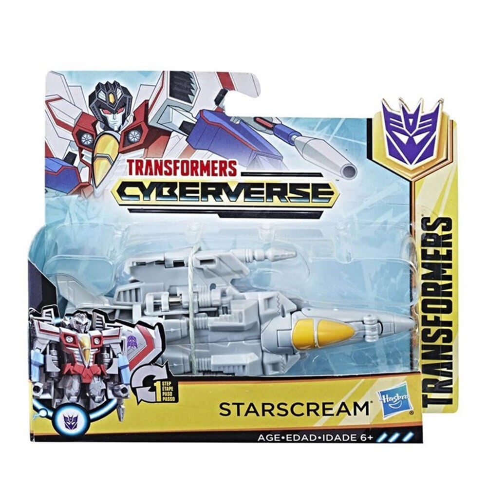 TRANSFORMERS CYBERVERSE TEK ADIMDA DONUSEN FIGUR STARSCREAM E3522-E3527 Toystop E3527