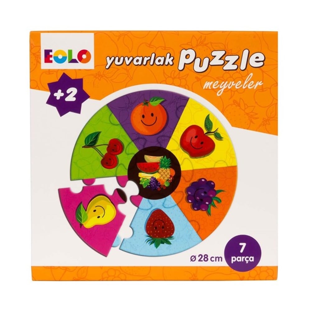 YUVARLAK PUZZLE MEYVELER Toystop EOL005