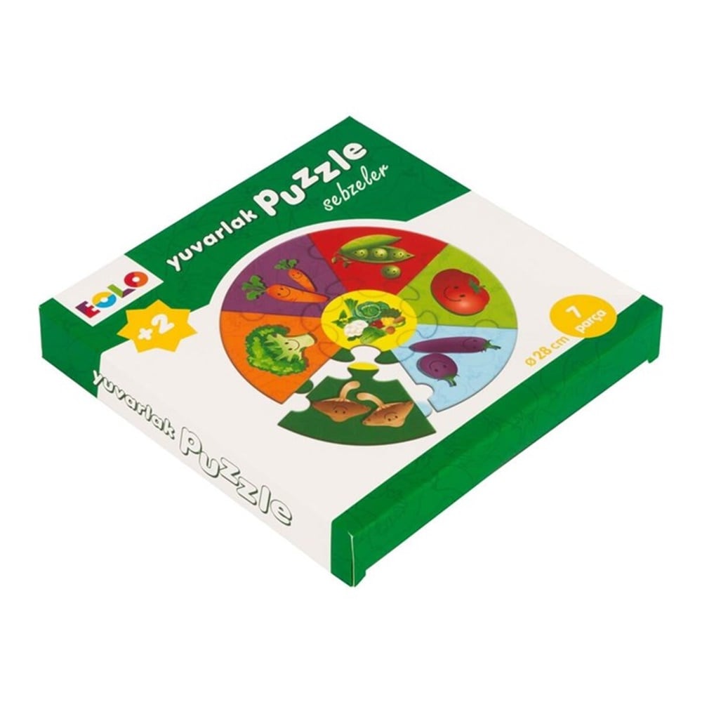 YUVARLAK PUZZLE SEBZELER Toystop EOL006