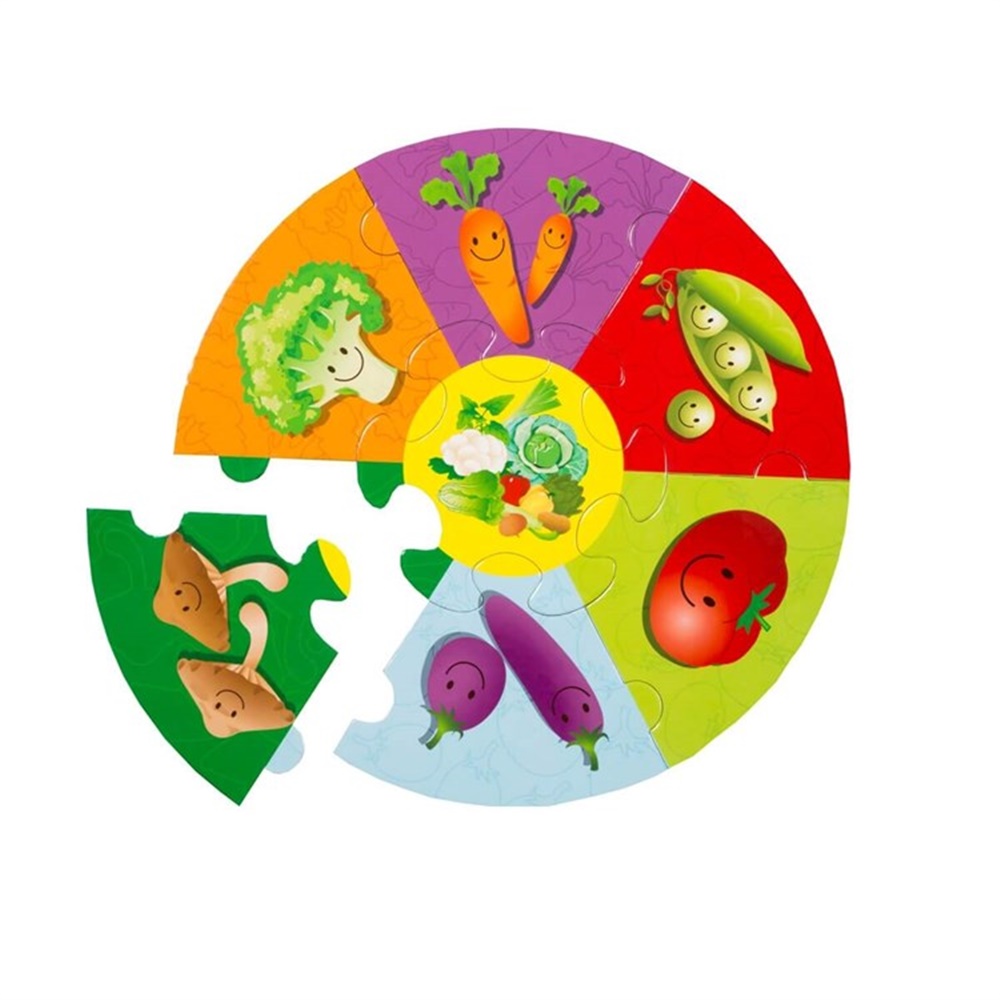 YUVARLAK PUZZLE SEBZELER Toystop EOL006