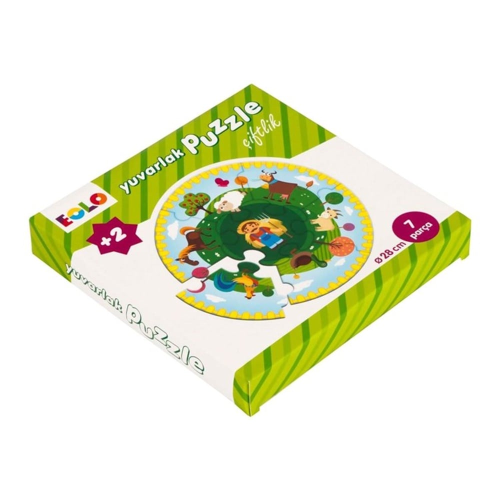 YUVARLAK PUZZLE CIFTLIK Toystop EOL013