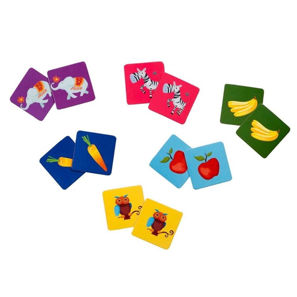 HAFIZA KARTLARI HAYVANLAR MEYVELER SEBZELER Toystop EOL014