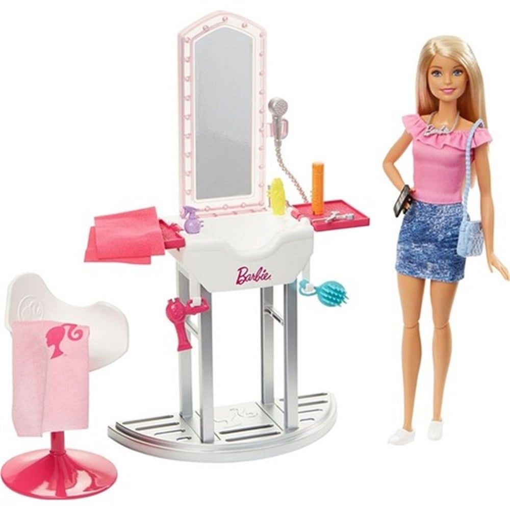 BARBIE BEBEK VE ODA SETLERI KUAFOR DVX51-FJB36 Toystop FJB36