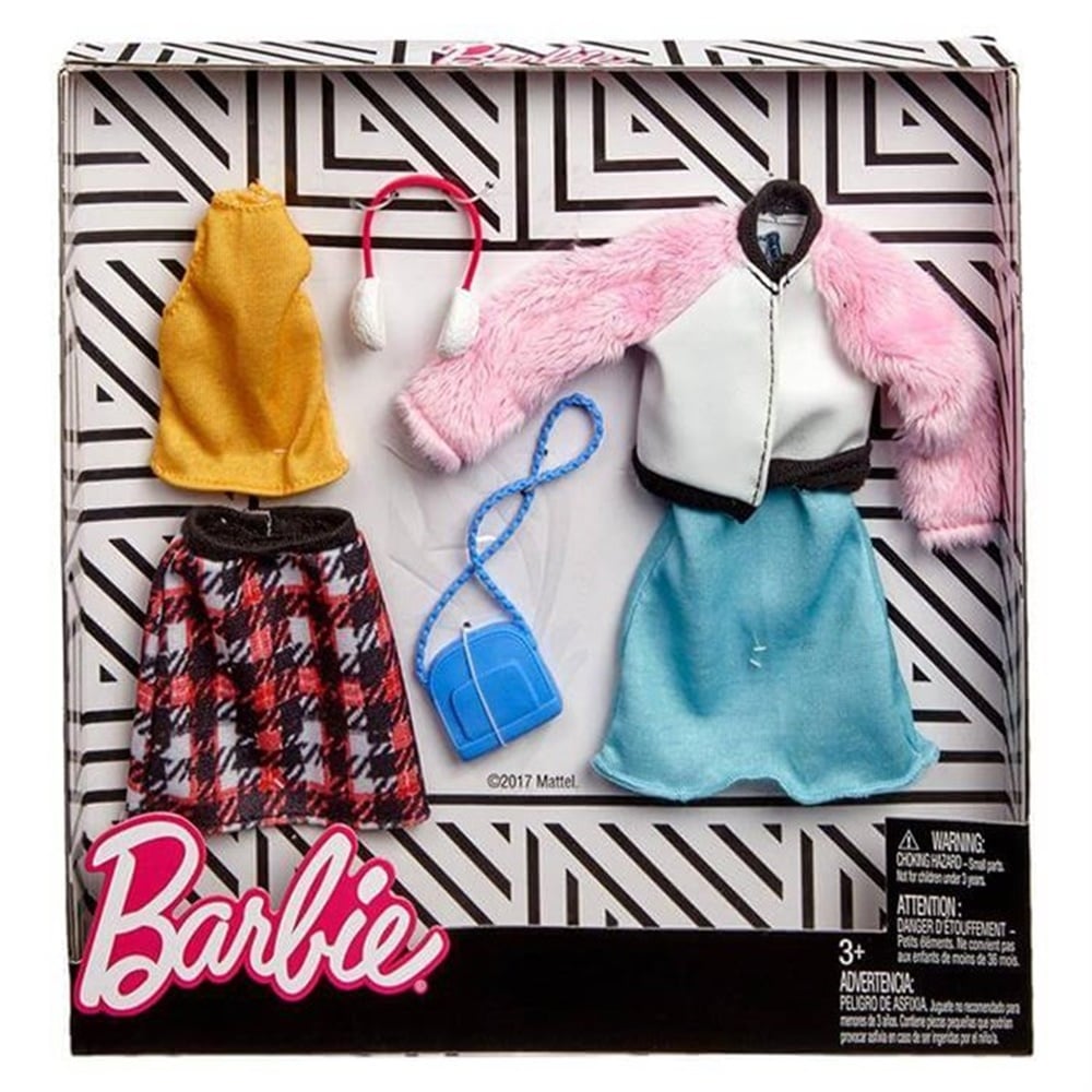 BARBIENIN KIYAFETLERI IKILI PAKET FKT39 (KIRMIZI ETEK) Toystop FKT39