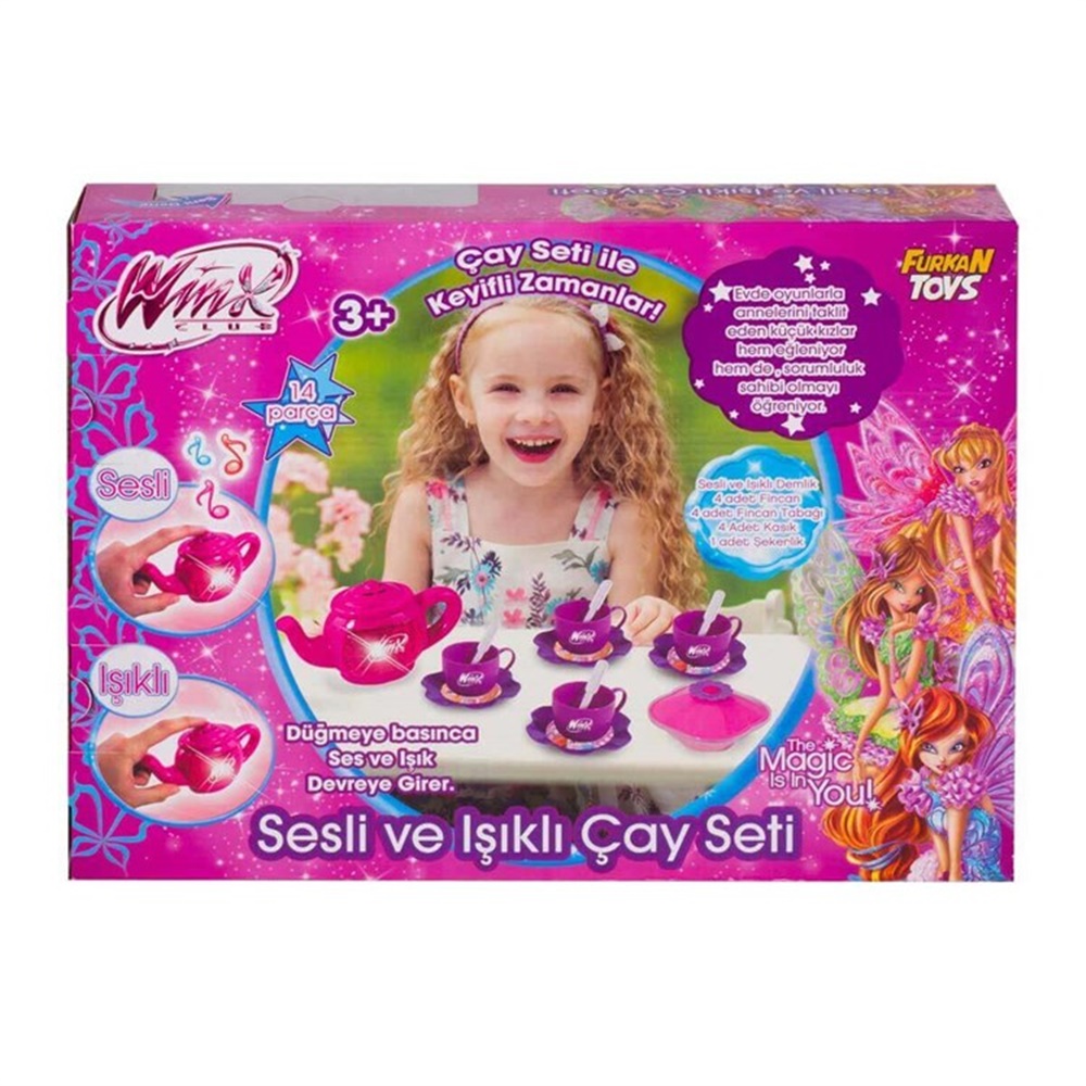 WINX SESLI ISIKLI DEMLIKLI CAY SETI Toystop FR56969
