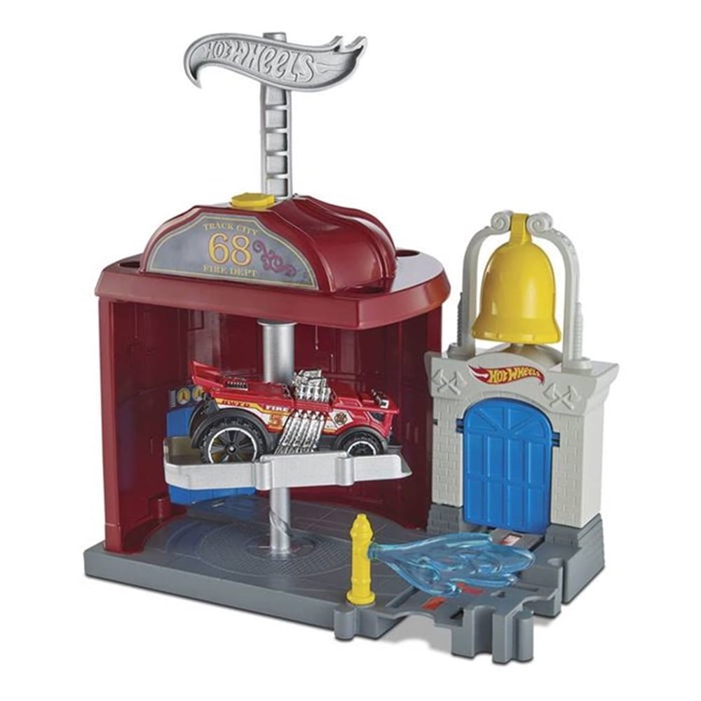 HOT WHEELS SEHIR OTOPARKI OYUN SETLERI YANGIN ISTASYONU Toystop FRH29