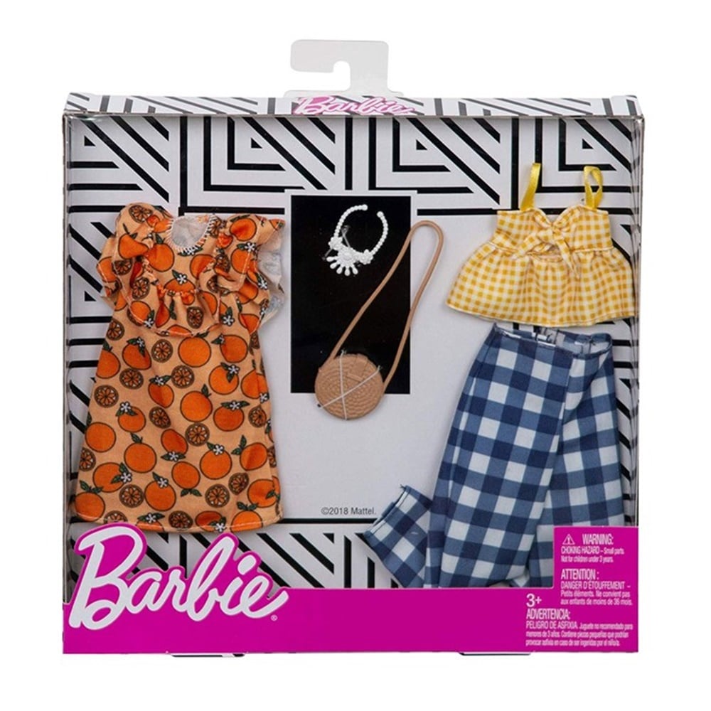 BARBIENIN KIYAFETLERI IKILI PAKET MEYVE DESENLI FKT27-FXJ61 Toystop FXJ61