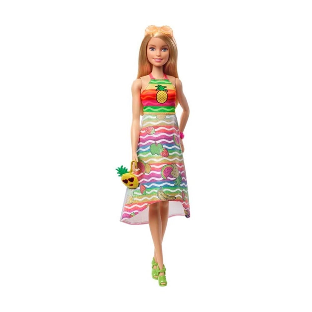 BARBIE CRAYOLA MEYVELI TASARIM BEBEGI GBK17-GBK18 Toystop GBK18