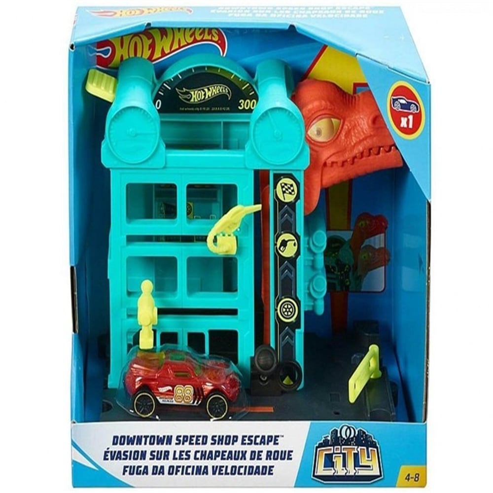 HOT WHEELS SEHIR OTOPARKI OYUN SETLERI TURBO ATOLYESI KACISI Toystop GFY69