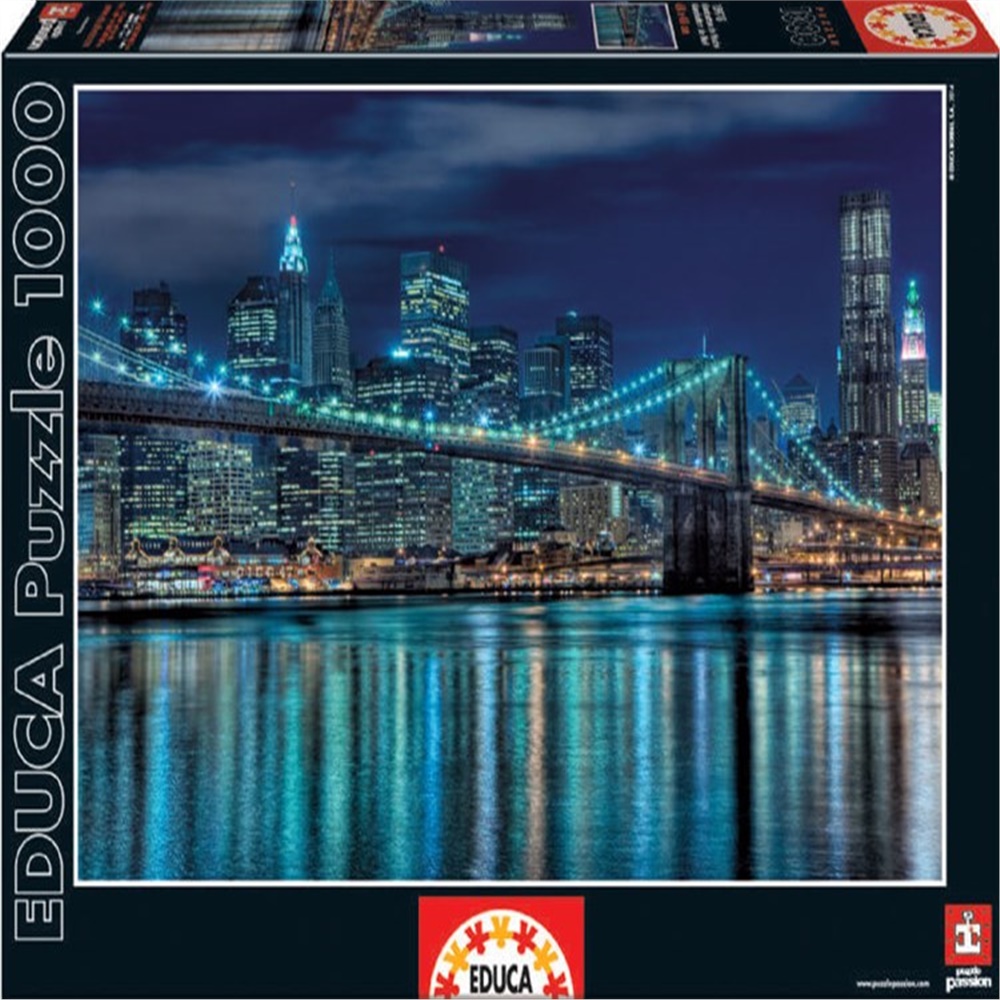 EDUCA 1000 PARCA PUZZLE MANHATTAN AT NIGHT Toystop HD15978