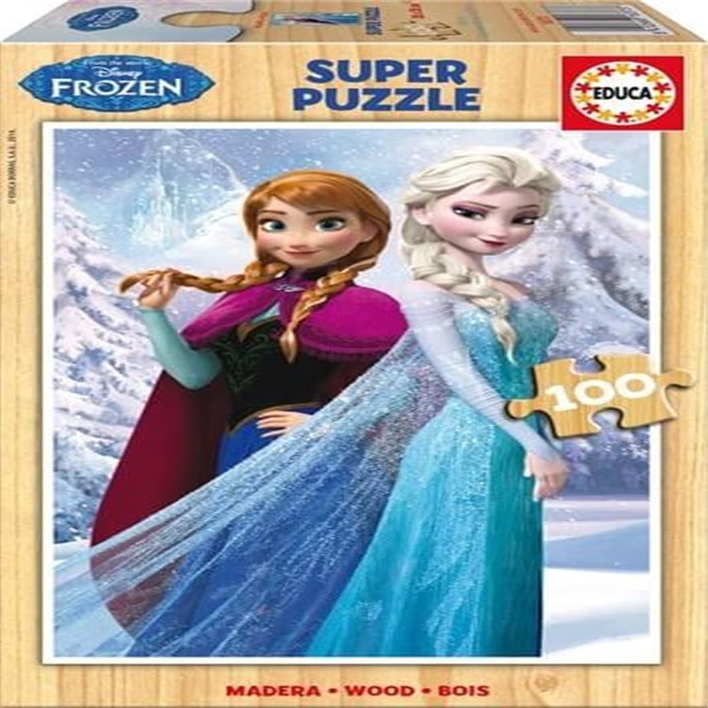 100 Parça Frozen Ahşap Puzzle Toystop HD16373