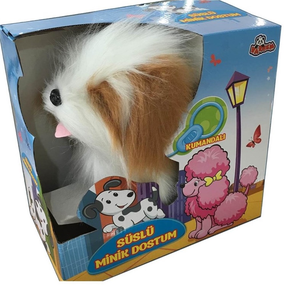 TASMALI PELUS KOPEK KAHVERENGI Toystop JX 1591