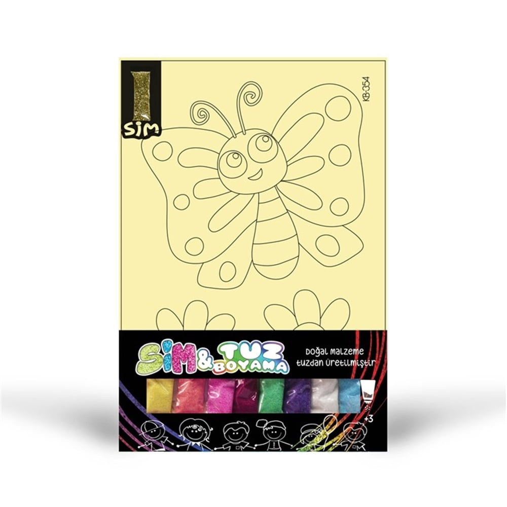 KELEBEK SIMLI TUZ BOYAMA Toystop KB-354