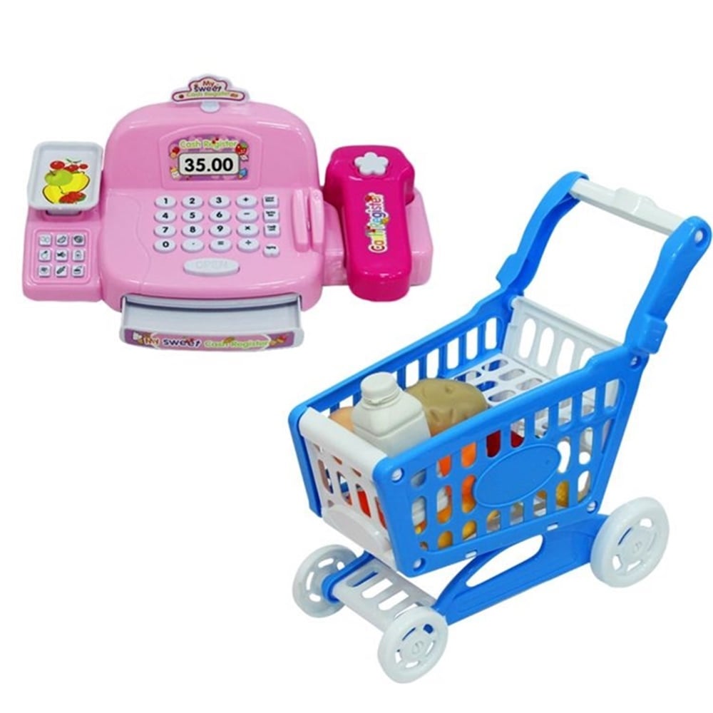 MARKET ARABASI PILLI YAZAR KASA PEMBE Toystop LS820A44