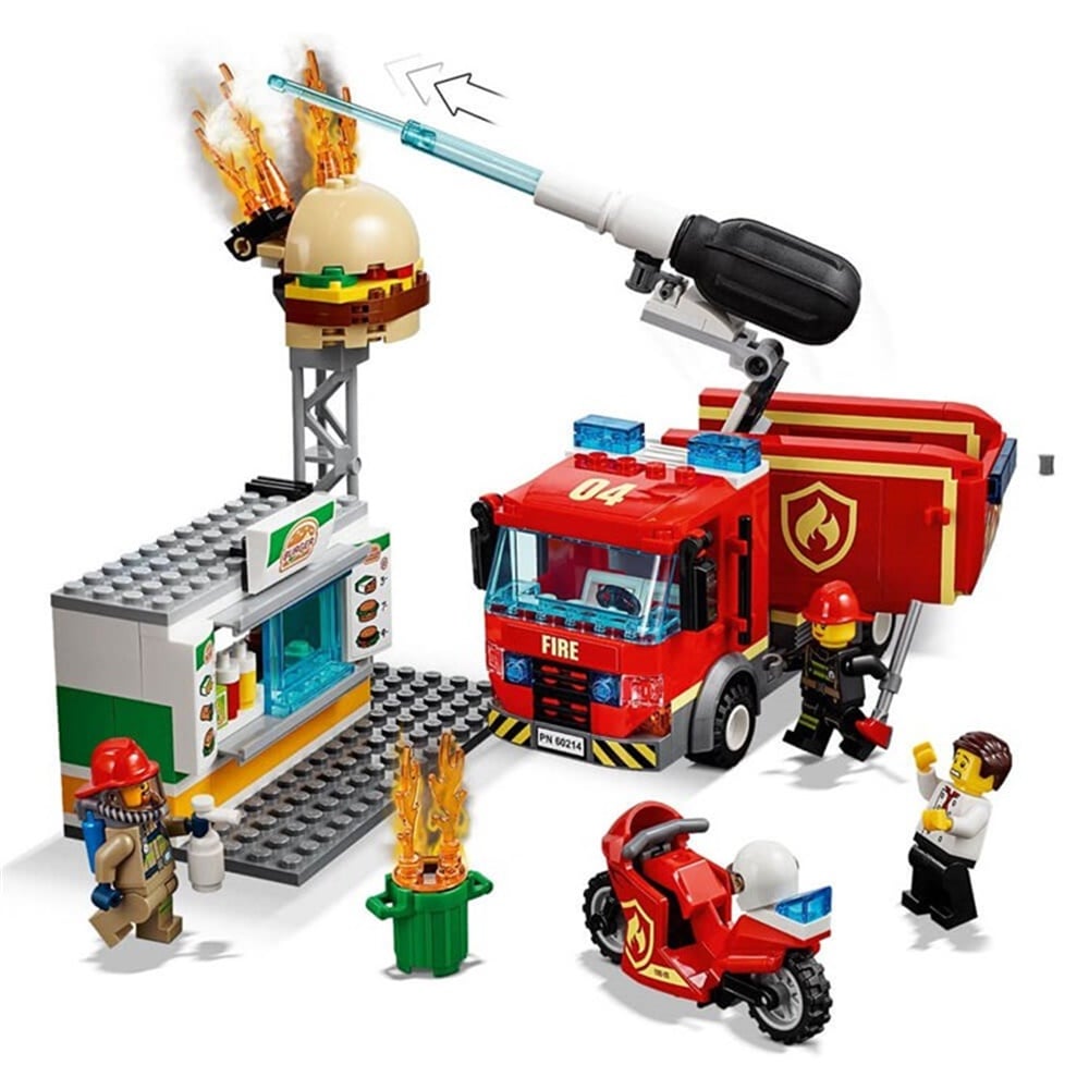 LEGO CITY HAMBURGERCI YANGIN SONDURME OPERASYOUN 60214 Toystop LSC60214