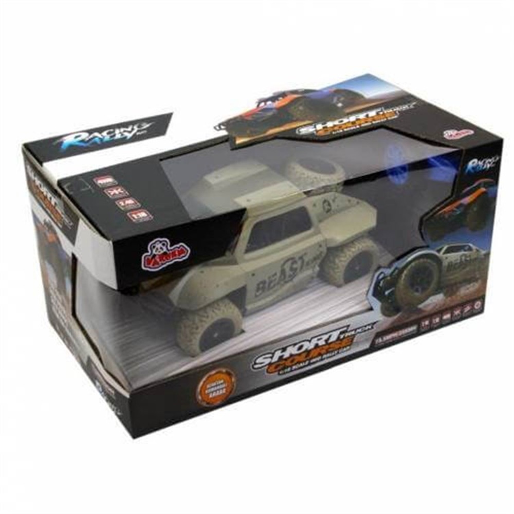 UZAKTAN KUMANDALI 1:18 SARJLI SHORT COURSE ARABA KAMUFLAJ/SIYAH Toystop N838P HBDK1802