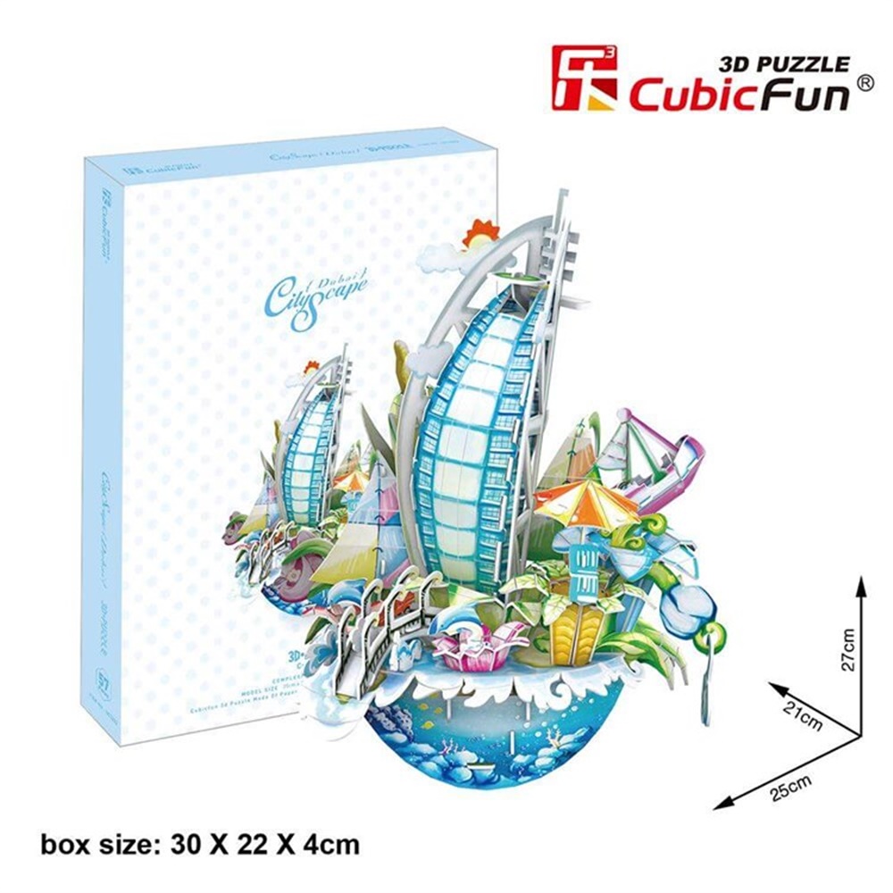 CUBICFUN 3D 57 PARCA PUZZLE DUBAI SEHRI Toystop ORC3202