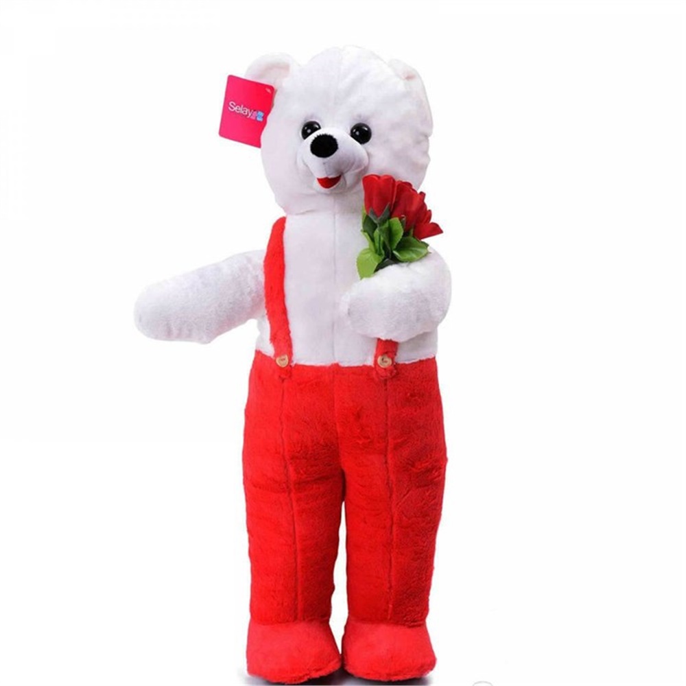 80 CM AYAKLI KIRMIZI PANTOLONLU AYI Toystop OZG-8040