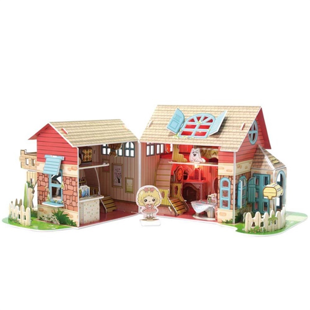 CUBIC FUN 3D 84 PARCA PUZZLE SEVIMLI VILLA BEBEK EVI Toystop P615H