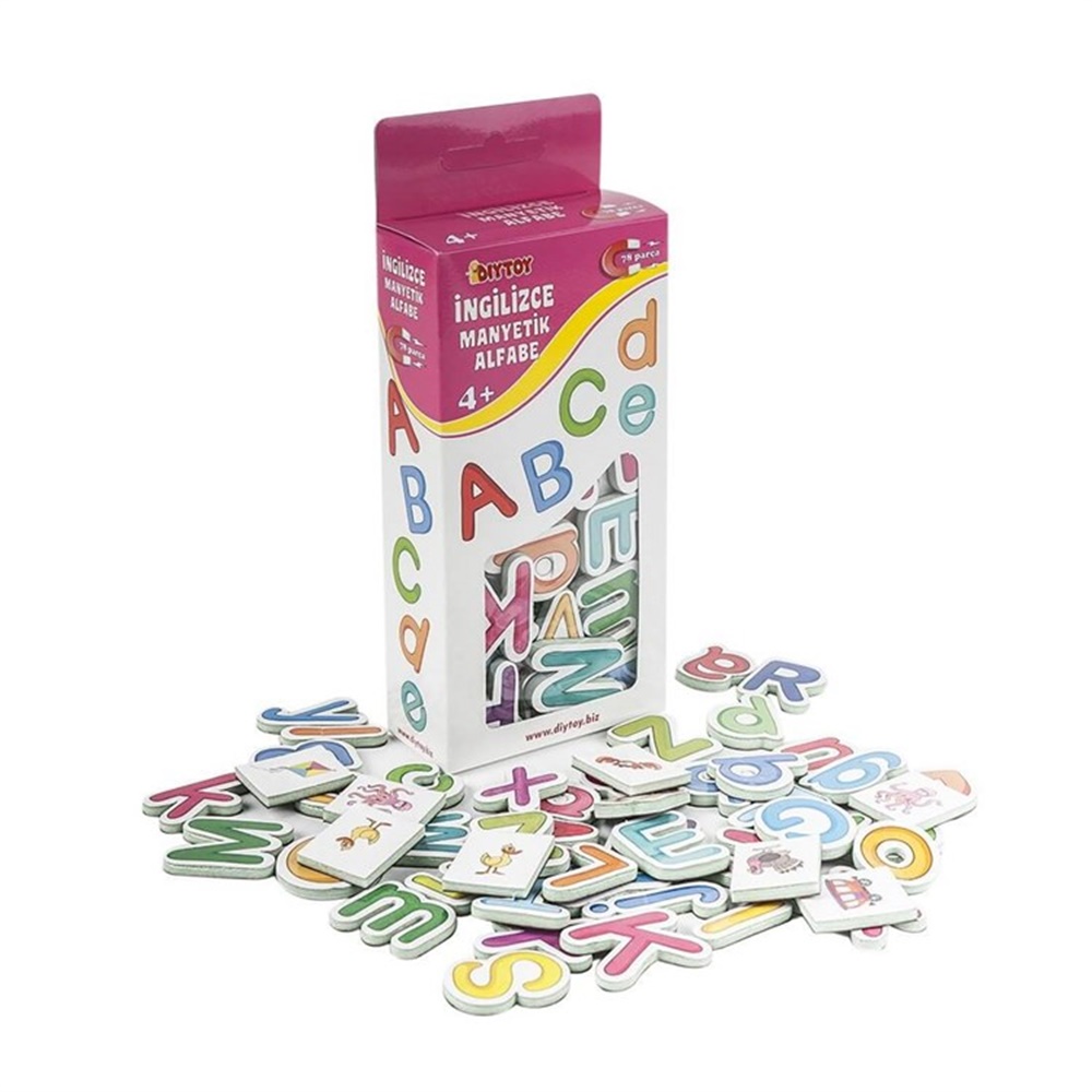 DIYTOY TURKCE INGILIZCE MANYETIK ALFABE Toystop T02003445