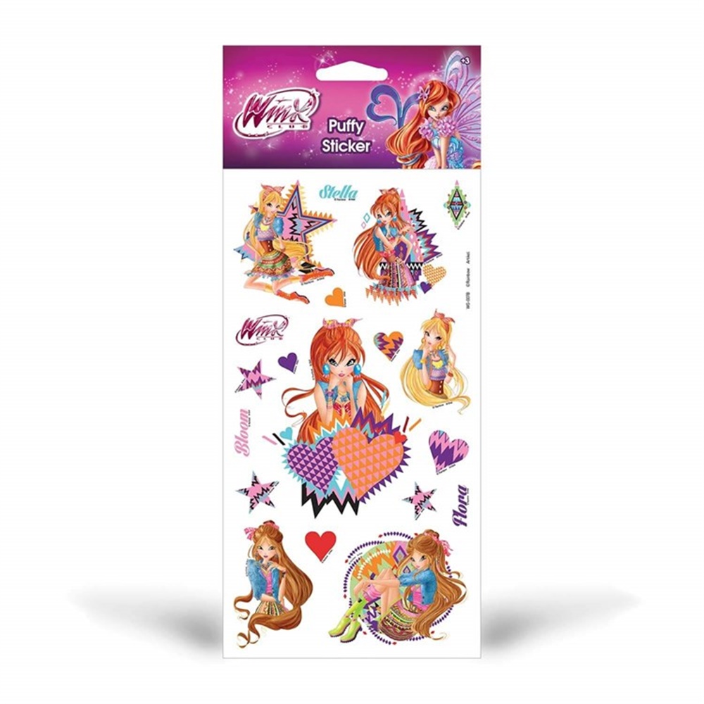 WINX PUFFY STICKER Toystop WG-007