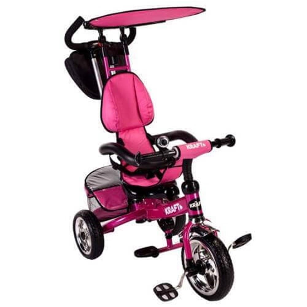 KRAFT ITMELI DONER KOLTUKLU BISIKLET PEMBE Toystop XG 18819 P
