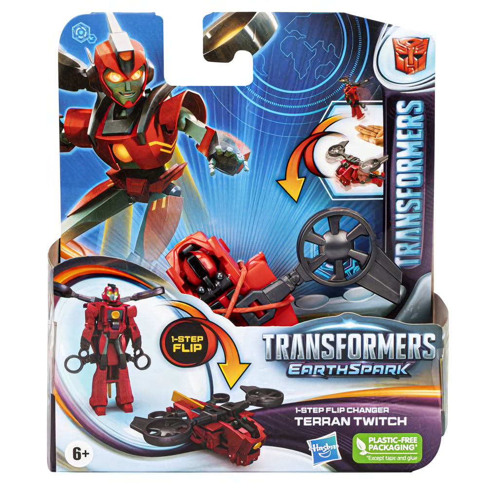 Transformers Earthspark Tek Adımda Dönüşen Figür Terran Twitch F6229-F6721 Transformers F6721