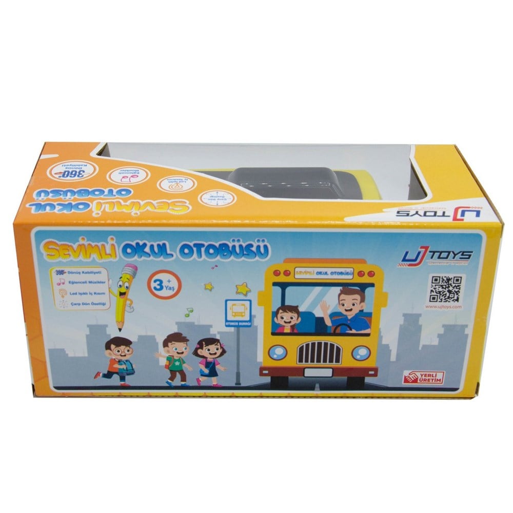 Çarp Dönsün Işıklı Sesli Okul Otobüsü UJ Toys UJ CD001
