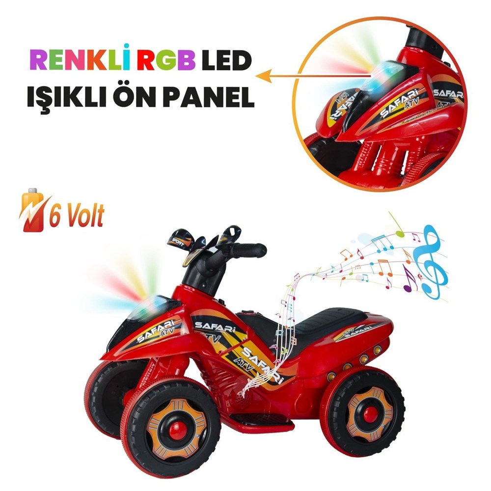 UJ Toys ATV Safari Kırmızı 6V UJ Toys UJ SP003