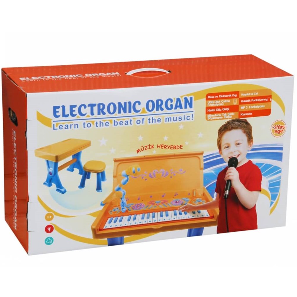 Tabureli Ve Masalı Elektronik Org Sarı Vardem N900 88031 S