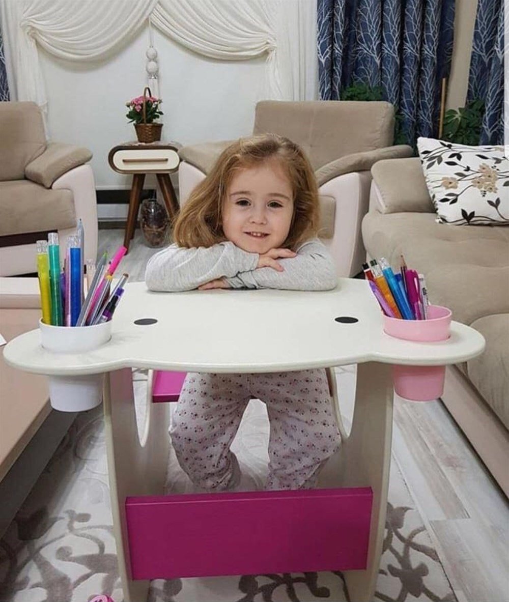 Viviki Boyama Çalışma Masası Pembe Viviki VVK CM P