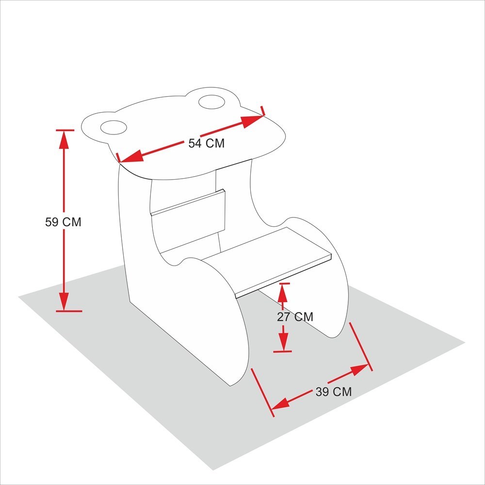 Viviki Boyama Çalışma Masası Sarı Viviki VVK CM S