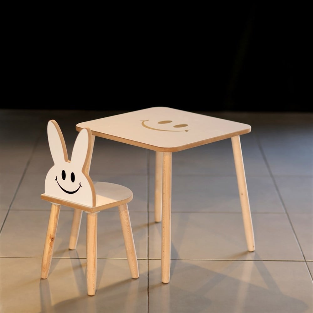 Viviki Tavşan Masa Sandalye Takımı Viviki VVK MS T