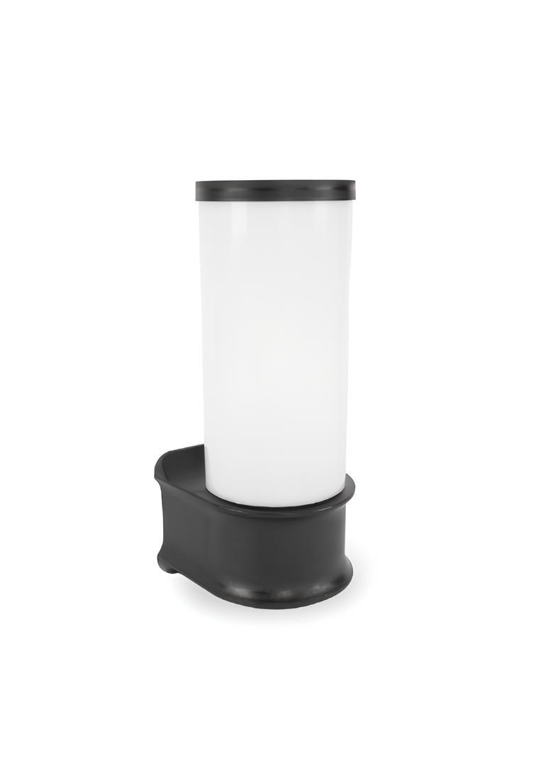 Ack 25x11 cm Aria Pc Bahçe Duvar Apliği Siyah Kasa AG56-04121