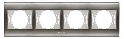 Panasonic Thea Blu Inox Dörtlü Çerçeve