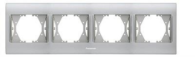 Panasonic Thea Blu Krom Mat Dörtlü Çerçeve