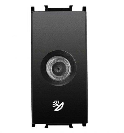 Panasonic Thea Modüler Siyah Uydu Prizi F Konnektörlü Sonlu 1M Mekanizma + Kapak