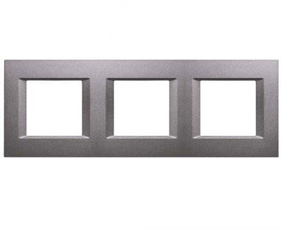 Panasonic Thea Optima Antrasit Üçlü 3x2 mm Çerçeve 