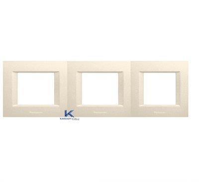 Panasonic Thea Optima Krem Üçlü 3x2 mm Çerçeve 