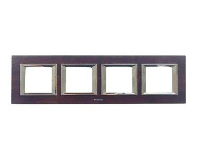 Panasonic Thea Ultima Ahşap Venge Dörtlü 4x2 mm Çerçeve 