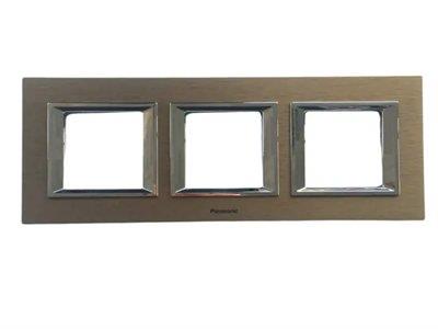 Panasonic Thea Ultima Eloxal Bronz Üçlü 3x2 mm Çerçeve 