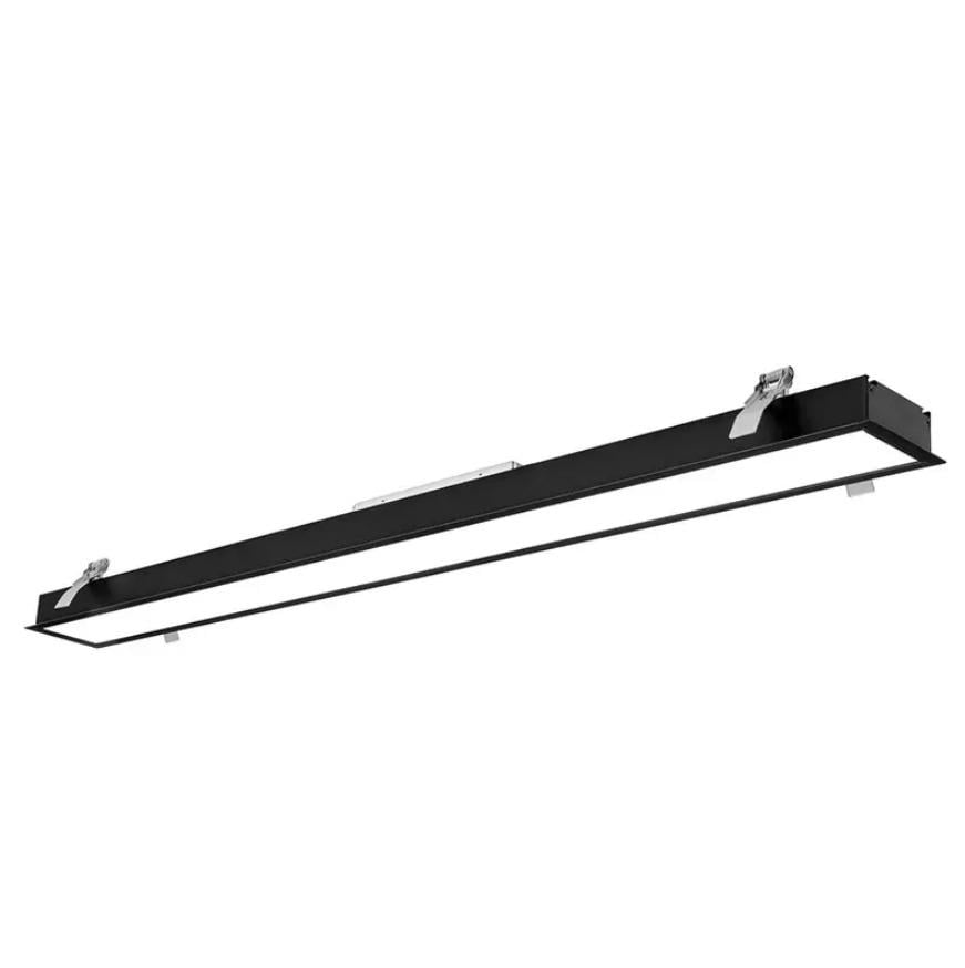 Sıva Altı Linear Armatür Siyah Kasa Beyaz Işık